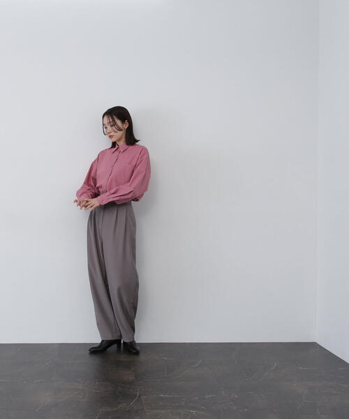 NATURAL BEAUTY BASIC(ナチュラルビューティーベーシック)の「◇リラクシーバレルパンツ(その他パンツ・レディース・グレー系その他/ブラック・MEDIUM/SMALL)」の19枚目の写真