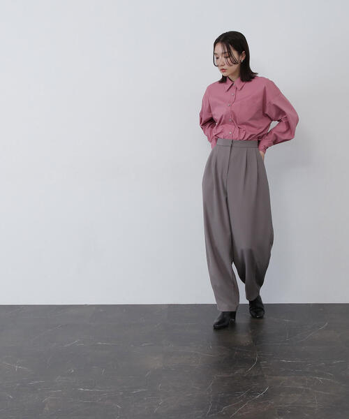 NATURAL BEAUTY BASIC(ナチュラルビューティーベーシック)の「◇リラクシーバレルパンツ(その他パンツ・レディース・グレー系その他/ブラック・MEDIUM/SMALL)」の21枚目の写真