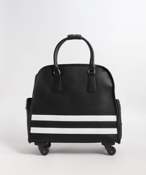 Three Four Time(スリーフォータイム)の「ラインボストン型キャリーBAG 4輪(スーツケース/キャリーバッグ・レディース・ブラック・FREE)」の10枚目の写真