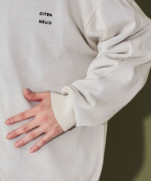 CITEN（シテン）の「＜CITEN＞ハイゲージポロカラーカーディガン（カーディガン/ボレロ・メンズ・ネイビー/オフホワイト・L/M）」の10枚目の写真