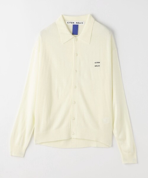CITEN（シテン）の「＜CITEN＞ハイゲージポロカラーカーディガン（カーディガン/ボレロ・メンズ・ネイビー/オフホワイト・L/M）」の19枚目の写真