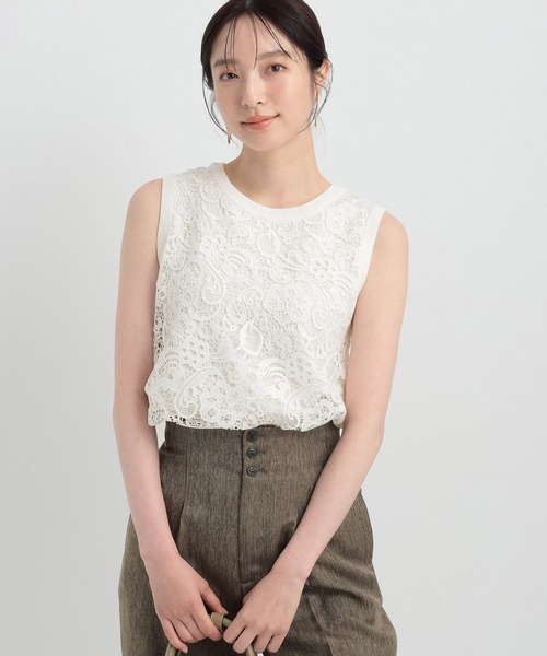 LILY BROWN×MARY QUANT】デイジーボタンノースリーブニット