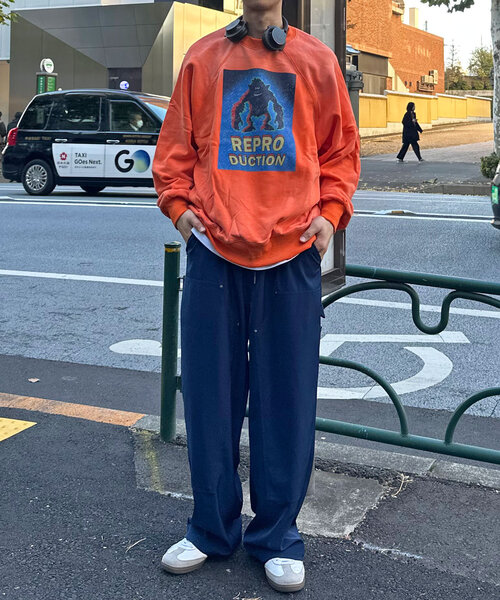 RePRODUCTION LABEL（リプロダクションレーベル）の「【RePRODUCTION LABEL / リプロダクションレーベル】ラグランスウェット（Tシャツ/カットソー・レディース・ブラック系その他/マスタード/ミント/アイボリー/ブルー/オレンジ/レッド/ブラック/ブルー系その他・FREE）」の21枚目の写真