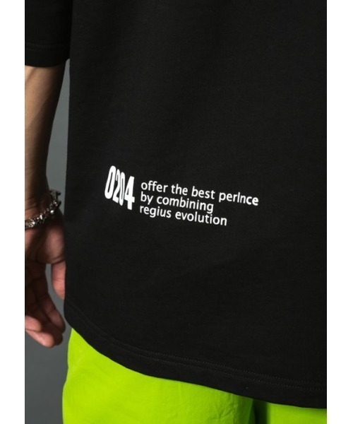 REGIEVO（レジエボ）の「【REGIEVO】  レザーアップリケロゴ ビッグシルエット Tee（Tシャツ/カットソー・メンズ・ブラック/オフホワイト・LARGE/X-LARGE/MEDIUM）」の19枚目の写真
