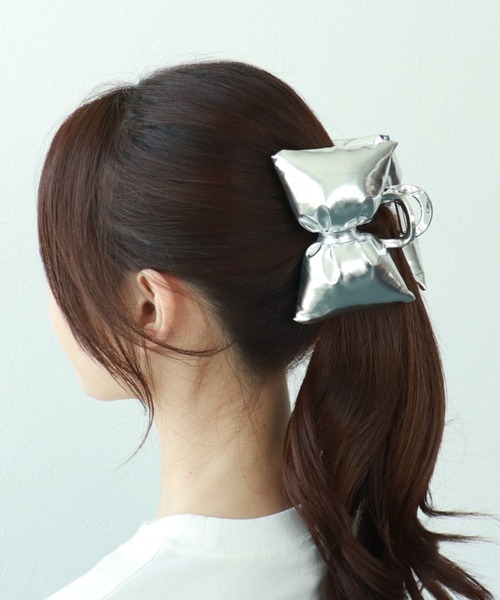 プックリリボンバンス（バレッタ/ヘアクリップ）｜Three Four Time