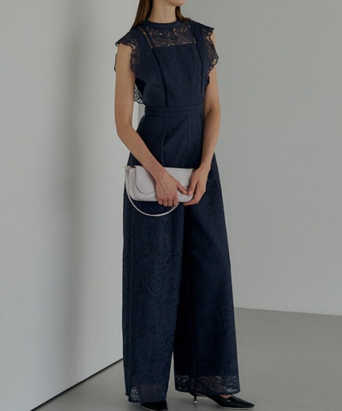 LE'RURE（リルアー）の「Paisley lace pants dress（パンツドレス・レディース・グレー/ブルー/イエロー・MEDIUM/M-Regular）」の16枚目の写真