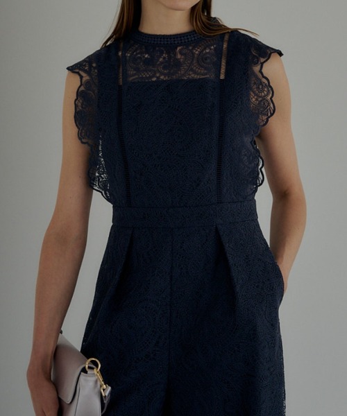 LE'RURE（リルアー）の「Paisley lace pants dress（パンツドレス・レディース・グレー/ブルー/イエロー・MEDIUM/M-Regular）」の19枚目の写真