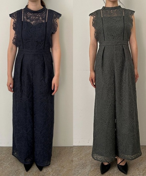 Paisley lace pants dress（パンツドレス）｜LE'RURE（リルアー