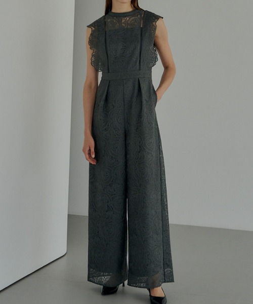 【リルアー】パンツドレス Paisley lace pants dress（パンツドレス）｜LE'RURE（リルアー