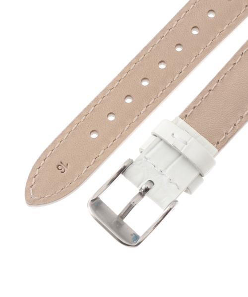 HIROB(ヒロブ)の「LOBOR DYNASTY WHITE STRAP 16mm(SILVER)(アナログ腕時計・レディース・シルバー・FREE)」の4枚目の写真
