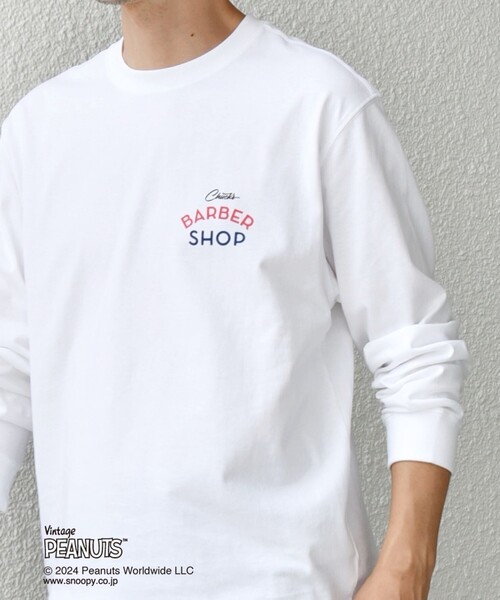 PEANUTS(ピーナッツ)の「【WEB限定】SHIPS any: SNOOPY コラボ カルチャー グラフィック バック プリント Tシャツ (ロンT)◇(Tシャツ/カットソー・メンズ・ホワイト系/ホワイト/ライトホワイト・MEDIUM/LARGE/X-LARGE)」の9枚目の写真