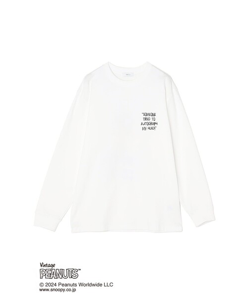 PEANUTS(ピーナッツ)の「【WEB限定】SHIPS any: SNOOPY コラボ カルチャー グラフィック バック プリント Tシャツ (ロンT)◇(Tシャツ/カットソー・メンズ・ホワイト系/ホワイト/ライトホワイト・MEDIUM/LARGE/X-LARGE)」の22枚目の写真