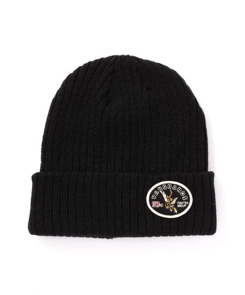 AVIREX（アヴィレックス）の「FLYING TIGER WAPPEN NKITWATCH / フライングタイガー ワッペン ニットワッチ / AVIREX / アヴィレックス（ニットキャップ/ビーニー・メンズ・オリーブ系/ブラック・F）」の6枚目の写真