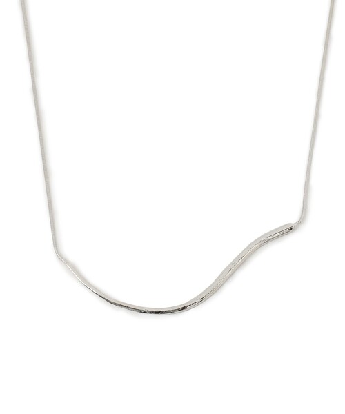 B:MING by BEAMS（ビーミングバイビームス）の「カーブ ネックレス（ネックレス・レディース・ゴールド/シルバー・ONE SIZE）」の3枚目の写真