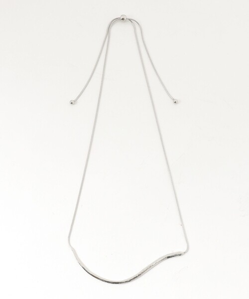 B:MING by BEAMS（ビーミングバイビームス）の「カーブ ネックレス（ネックレス・レディース・ゴールド/シルバー・ONE SIZE）」の4枚目の写真