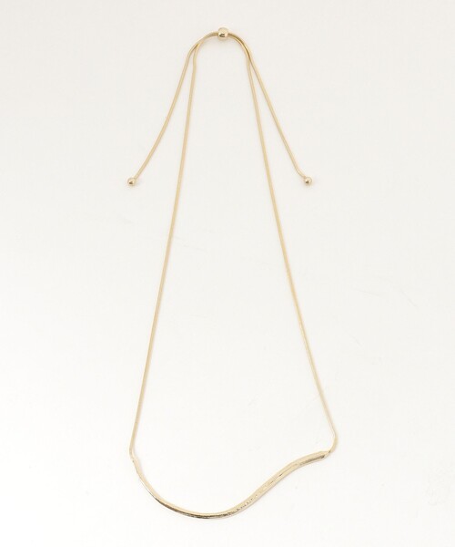 B:MING by BEAMS（ビーミングバイビームス）の「カーブ ネックレス（ネックレス・レディース・ゴールド/シルバー・ONE SIZE）」の8枚目の写真