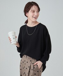 DRESKIP | 【洗える/洗濯後にシワになりにくい】リブ切替ドルマンブラウス(シャツ/ブラウス)