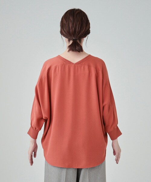 セール】【洗える/洗濯後にシワになりにくい】リブ切替ドルマン