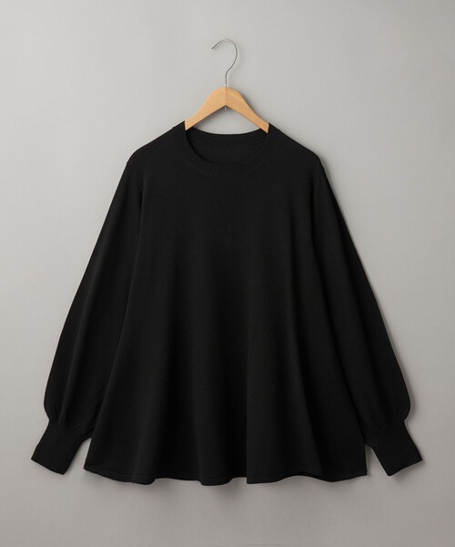 RONEL（ロネル）の「【再入荷・新色登場】RONEL ハイゲージペプラムロングスリーブニット（ニット/セーター・レディース・グレー/ターコイズブルー/ブラック/ブラウン系・S/M/L）」の2枚目の写真