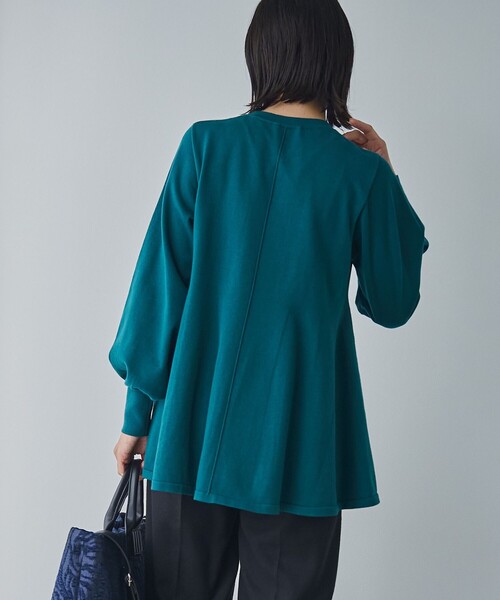 RONEL（ロネル）の「【再入荷・新色登場】RONEL ハイゲージペプラムロングスリーブニット（ニット/セーター・レディース・グレー/ターコイズブルー/ブラック/ブラウン系・S/M/L）」の20枚目の写真