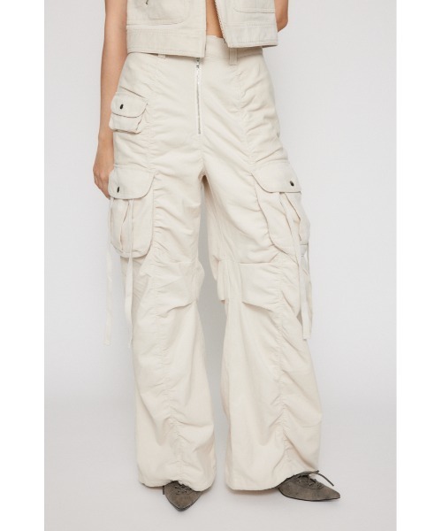 LAGUA GEM（ラグアジェム）の「CORDUROY LOOSEY パンツ（スラックス・レディース・ホワイト/ブラウン/ブラック・X-SMALL/SMALL/MEDIUM）」の2枚目の写真