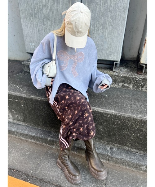 WC（ダブル シー）の「リボンレースワッペンスウェット（スウェット・レディース・グレー/ピンク/ホワイト・FREE）」の15枚目の写真