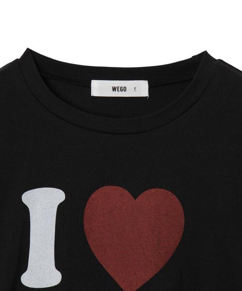 WEGO(ウィゴー)の「WEGO/ILOVEBABYサイドドロストロンT(Tシャツ/カットソー・レディース・ホワイト/ブラック・FREE)」の17枚目の写真