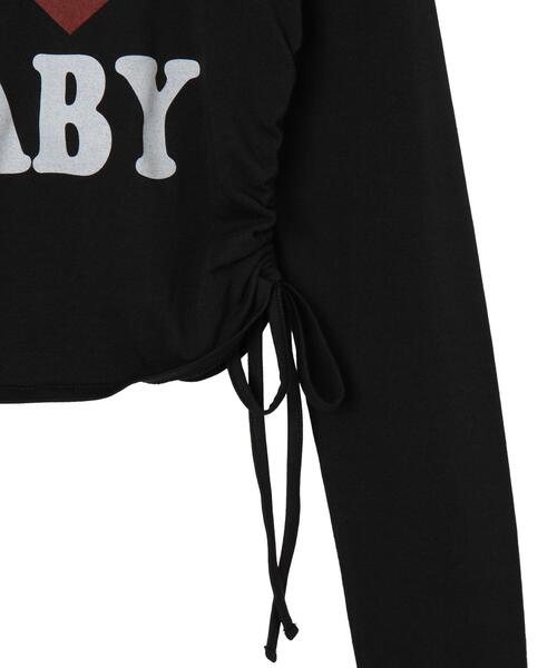 WEGO(ウィゴー)の「WEGO/ILOVEBABYサイドドロストロンT(Tシャツ/カットソー・レディース・ホワイト/ブラック・FREE)」の20枚目の写真