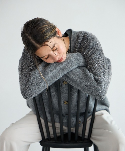 【セール】[華やかなラメ生地]グラデーションラメニットカーディガン（カーディガン/ボレロ）｜BAYFLOW（ベイフロー）