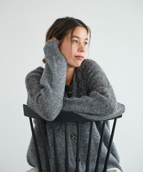 【セール】[華やかなラメ生地]グラデーションラメニットカーディガン（カーディガン/ボレロ）｜BAYFLOW（ベイフロー）