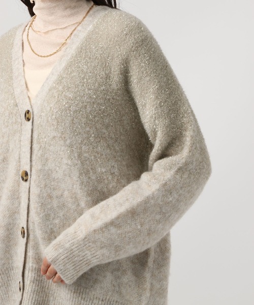 【セール】[華やかなラメ生地]グラデーションラメニットカーディガン（カーディガン/ボレロ）｜BAYFLOW（ベイフロー）