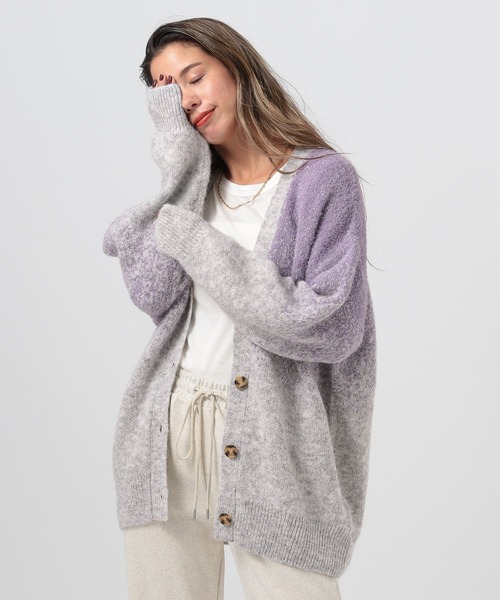 【セール】[華やかなラメ生地]グラデーションラメニットカーディガン（カーディガン/ボレロ）｜BAYFLOW（ベイフロー）