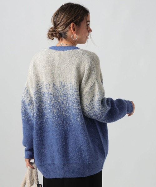 【セール】[華やかなラメ生地]グラデーションラメニットカーディガン（カーディガン/ボレロ）｜BAYFLOW（ベイフロー）