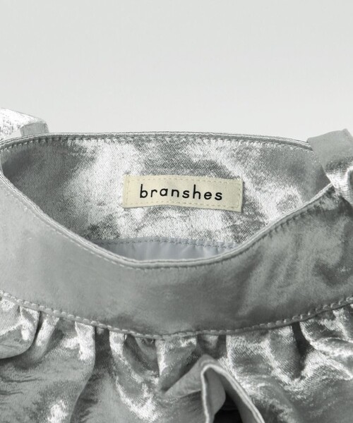 BRANSHES(ブランシェス)の「フリルバッグ(ショルダーバッグ・キッズ・ブラック/シルバー・FREE)」の10枚目の写真