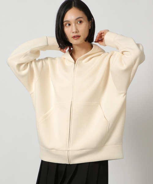 LAKOLE（ラコレ）の「ダンボールZIPパーカー / 147169（パーカー・レディース・サンドグレー/ブラック/アイボリー・FREE）」の16枚目の写真