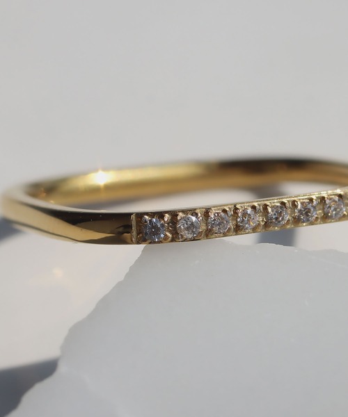 abaskdesign(アバスクデザイン)の「金属アレルギー対応 スクエアジルコニアリング(リング・レディース・ゴールド・10号/13号/15号)」の10枚目の写真