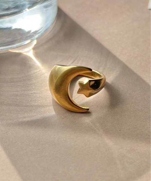 ciite'（シーテ）の「シルキームーンスター リング（リング・レディース・ゴールド/シルバー・FREE）」の3枚目の写真