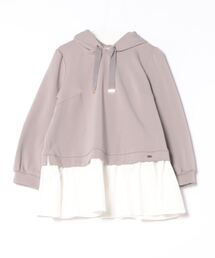 Rose Tiara（ローズティアラ）の「フリルレイヤードパーカー（Tシャツ/カットソー）」