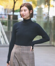 YOUNG&OLSEN The DRYGOODS STORE | 【別注】YOUNG&OLSEN / ランダムリブ タートルネック(Tシャツ/カットソー)