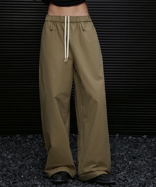ANOTHER S(アナザーエス)の「コットン100%ダブルウェストチノパン(チノパンツ・レディース・ベージュ・S/M/L)」の2枚目の写真