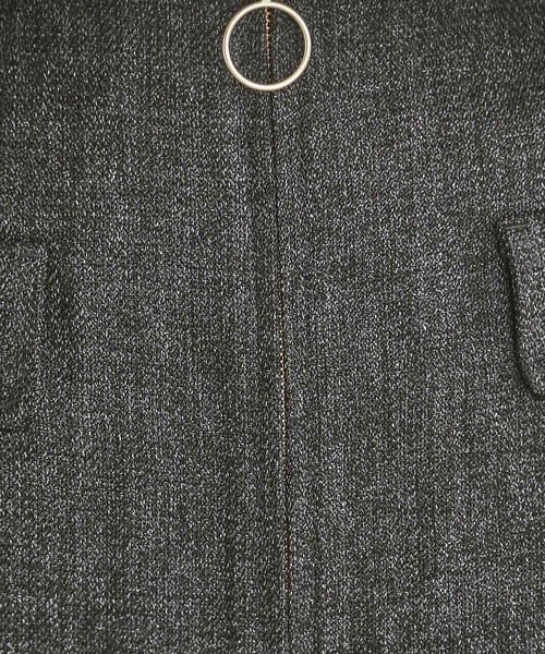 index（インデックス）の「ツイード調ジップタイトスカート【洗濯機洗い可/防シワ】（スカート・レディース・グレー/チャコールグレー/ブラウン系その他・34/36/38/40/42）」の12枚目の写真