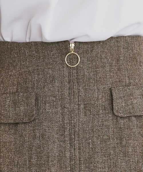 index（インデックス）の「ツイード調ジップタイトスカート【洗濯機洗い可/防シワ】（スカート・レディース・グレー/チャコールグレー/ブラウン系その他・34/36/38/40/42）」の19枚目の写真