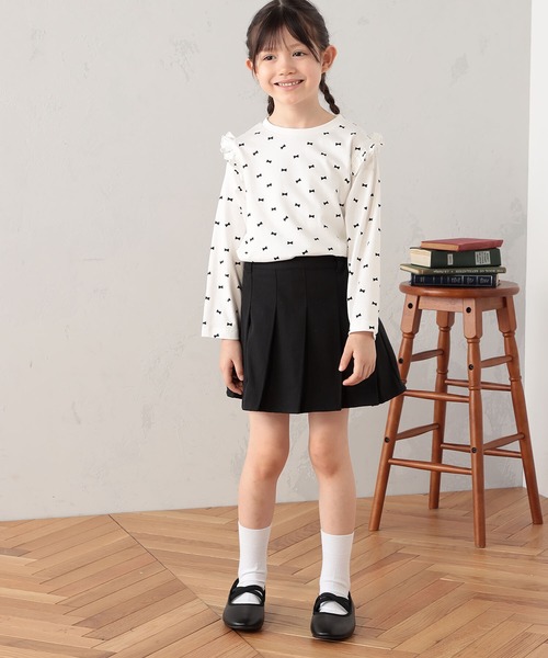 FOUND GOOD（ファウンドグッド）の「G/プリーツミニSK（スカート・キッズ・グレー系2/ブラック/ブラウン系5/ネイビー・110cm/140cm/130cm/150cm/120cm）」の14枚目の写真