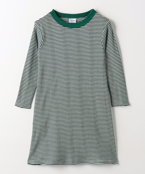 MILLER（ミラー）の「【別注】＜Robert P. Miller＞TJ ボーダー ワンピース / キッズ  100cm-130cm（ワンピース・キッズ・ブラック/レッド/ケリーグリーン・100cm/120cm/130cm/110cm）」の2枚目の写真