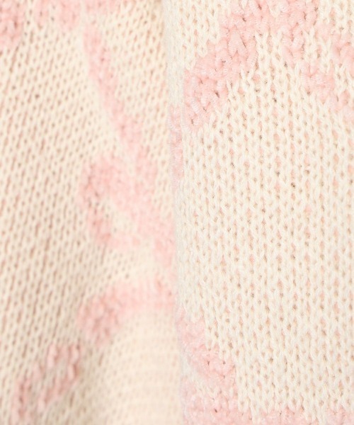 F i.n.t(フィント)の「リボンチェック柄ジャガードプルオーバー/fint(ニット/セーター・レディース・ピンク系その他/ホワイト×ライトグレー・FREE)」の13枚目の写真