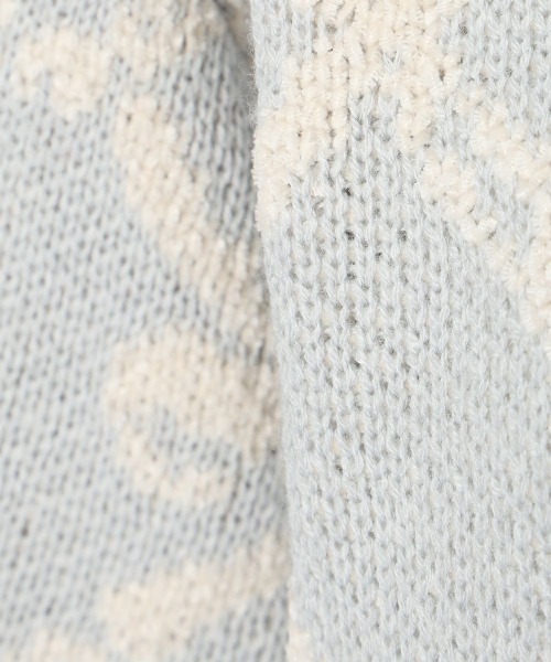 F i.n.t(フィント)の「リボンチェック柄ジャガードプルオーバー/fint(ニット/セーター・レディース・ピンク系その他/ホワイト×ライトグレー・FREE)」の14枚目の写真
