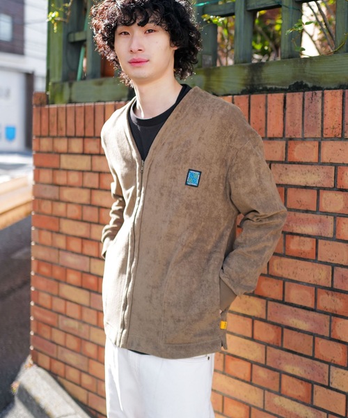 TCSS（ティーシーエスエス）の「CARDIGAN/Critical Slide(TCSS)/クリティカルスライド(ティーシーエスエス)パイル素材ジップアップカーディガン（カーディガン/ボレロ・メンズ・ネイビー/カーキ・X-LARGE/LARGE/MEDIUM）」の7枚目の写真