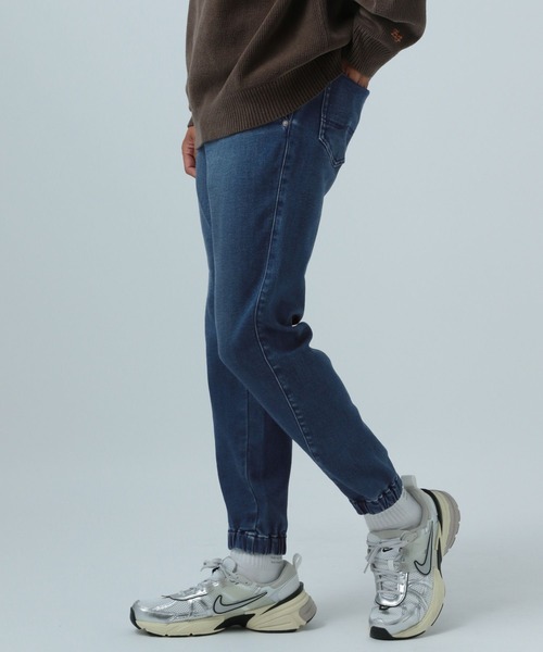 【セール】[裏起毛・ストレッチ]【BFJ】ウォームジョグデニムパンツ（デニムパンツ）｜BAYFLOW（ベイフロー）