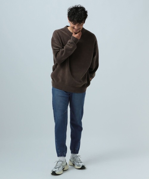 BAYFLOW（ベイフロー）の「[裏起毛・ストレッチ]【BFJ】ウォームジョグデニムパンツ（デニムパンツ・メンズ・グレー/ライトブルー/ダークブルー・LARGE/MEDIUM/SMALL）」の8枚目の写真