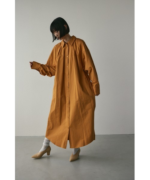 セール】スイッチングシャツワンピース（ワンピース